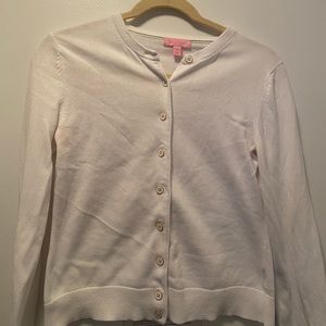 Lily Pulitzer white cardigan sweater
